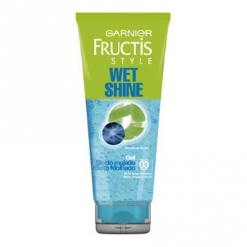 Gel fijador fuerte efecto mojado  Wet Look Garnier Fructis 200 ml.