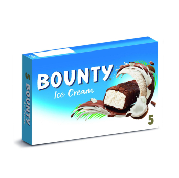 Bombón helado de coco cubierto de cacao Bounty 5 ud.
