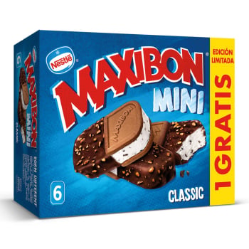 Helado mini sandwich de nata classic Maxibon 5 ud.