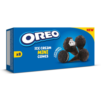 Conos con helado Oreo 8 ud.