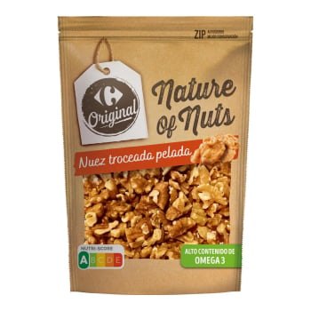 Nuez pelada troceada Original Carrefour doy pack 150 g.