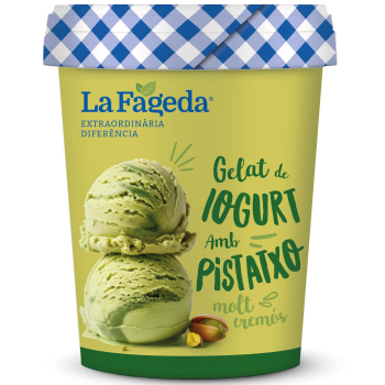 Helado de yogur natural y pistacho La Fageda 390 g.
