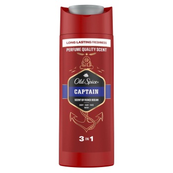 Gel ducha y champú 3 en 1 Captain Old Spice 90 ml.
