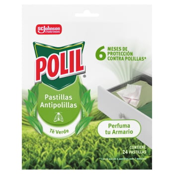 Antipolillas en pastillas té verde Polil 24 ud.