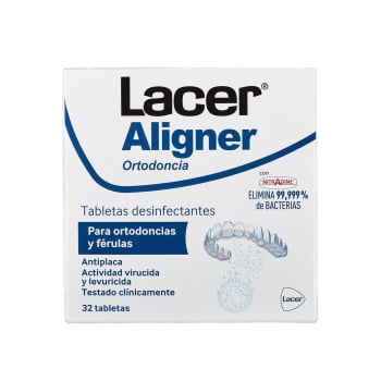 Tabletas limpiadoras Aligner Lacer 32 ud.