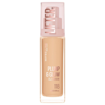 Base de maquillaje Plump & Glow 118 SPF15 Maybelline New York 1 ud.