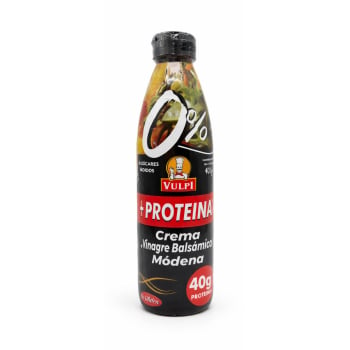 Crema al vinagre balsámico de Módena +Proteína Vulpi sin gluten y sin azúcares añadidos 400 g.