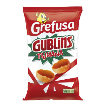 Snack de maíz sabor Tijuana Gublins Grefusa sin gluten 135 g.