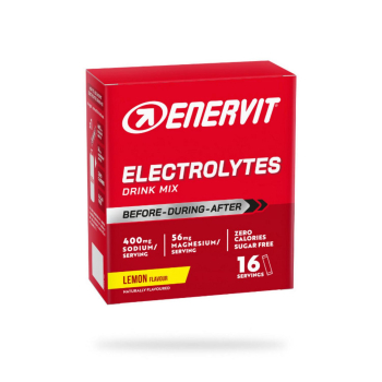 Bebida con electrolitos sabor limón en sticks Enervit sin azúcar 16 ud.