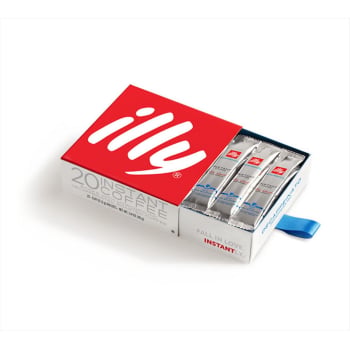 Café soluble descafeinado en sticks Illy 20 ud.