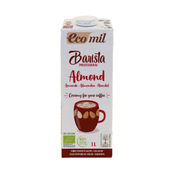 Bebida de almendras barista ecológica EcoMil sin gluten brik 1 l.