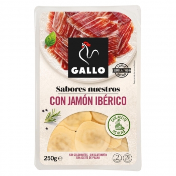 Pasta con jamón ibérico Gallo 250 g.