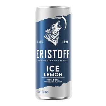 Vodka & Soda Eristoff ice limón lata 25 cl.
