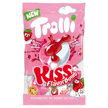 Caramelos de goma Kiss Flavor Bomb Trolli sin gluten 75 g.
