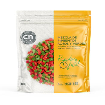 Mezcla de pimiento rojo y verde Congelados de Navarra 450 g.