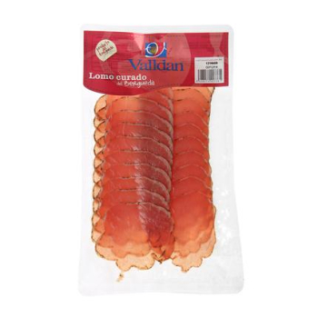 Lomo curado pimienta lonchas Carnicas Valldan 100 g.