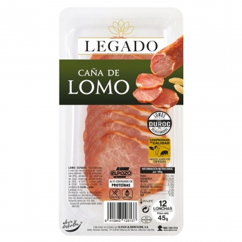 Caña de Lomo Curado en lonchas Legado sin gluten y sin lactosa 45 g