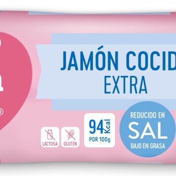 Jamón Cocido Extra El Pozo Bienstar sin gluten y sin lactosa 340 g