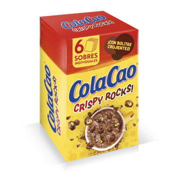 Cacao soluble topping crsispy rock Cola-Cao 6 ud.