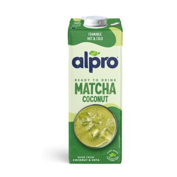 Bebida vegetal de matcha con base de coco Alpro sin gluten y sin lactosa brik  1 l