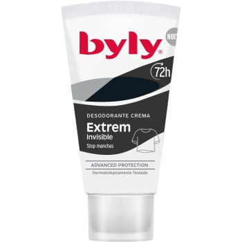 Desodorante en crema extrem invisible Byly 50 ml.