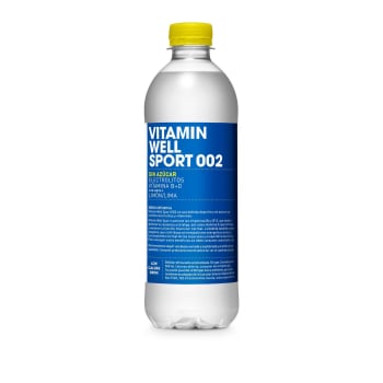 Vitamin Well Sport 002 sabor limón y lima sin azúcar botella 500 ml.