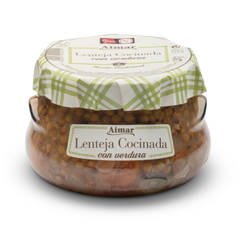 Lenteja cocinada con verduras Aimar 575 g.