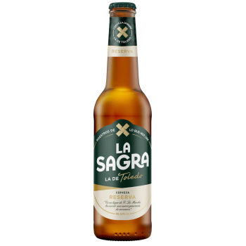 Cerveza La Sagra doble malta botella 33 cl.