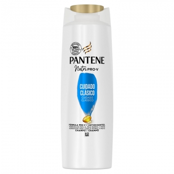 Champú cuidado clásico fórmula Pro-V con antioxidantes para cabello normal y mixto Nutri Pro-V Pantene 340 ml.