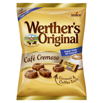 Caramelos sabor cappuccino Werther's Original sin azúcar 90 g.