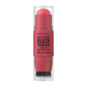 Colorete con brocha Multitasker Blush ’N’ Brush cherry on point Rimmel London 1 ud.