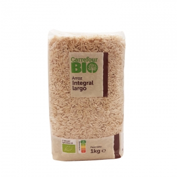 Arroz largo integral ecológico Carrefor Bio 1 kg.