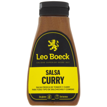 Salsa Curry Leo Boeck sin gluten y sin lactosa botella 250 ml.