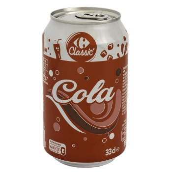 Cola Carrefour Classic' lata 33 cl.