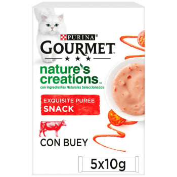 Snack de buey para gato adulto Purina Gourmet Nature’s Creations 5x10 g.