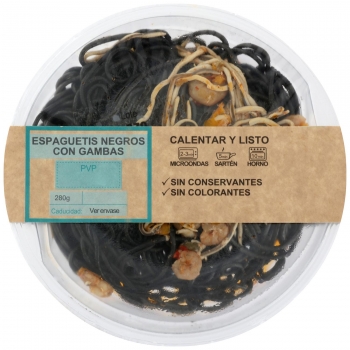 Espaguetis Negros con Gambas 280 g