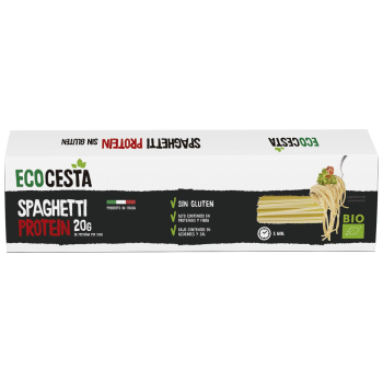 Pasta spaghetti proteica ecológica Ecocesta sin gluten 250 g.