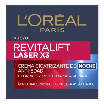 Crema cicatrizante de noche anti-edad Laser X3 L'Oréal-Revitalift 50 ml.