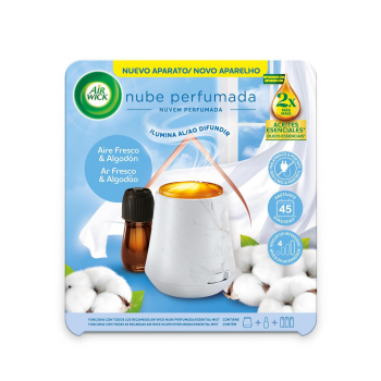 Ambientador automático aire fresco & algodón aparato y recambio Air Wick 1 ud.