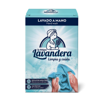 Detergente en polvo lavado a mano La Antigua Lavandera 600 g.
