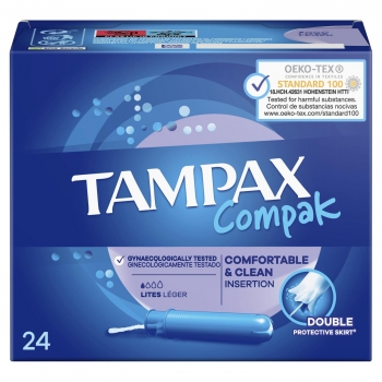 Tampones lites Compak Tampax 24 ud.