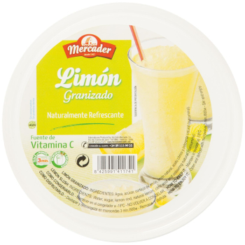 Granizado sabor limón Mercader sin gluten 1 l.