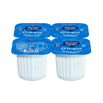 Queso fresco original Burgo de Arias pack de 4 unidades de 60 g. 4 x 60 g