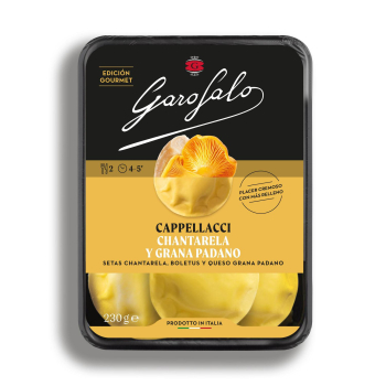 Cappellacci chantarela y grana padano Garofalo 230 g.