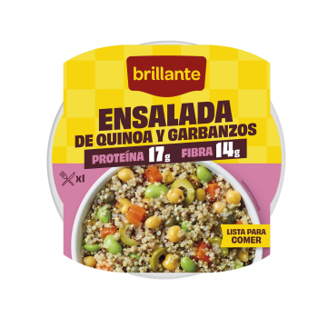 Ensalada de quinoa y garbanzos Brillante 280 g.