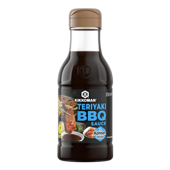 Salsa teriyaki BBQ estilo coreano Kikkoman botella 250 ml.
