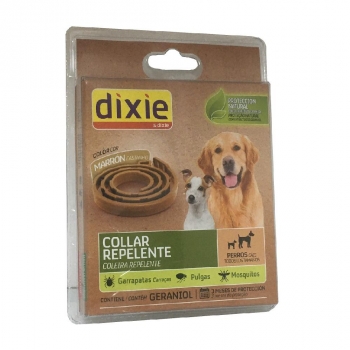 Collar insectifugo para perro marrón Dixie
