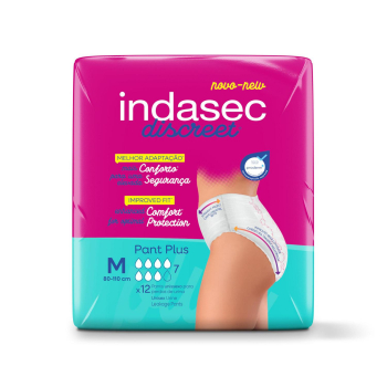 Pant para incontinencia talla media Indasec 12 ud.