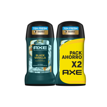 Desodorante en stick invisible Black Vainilla Axe 150 ml.