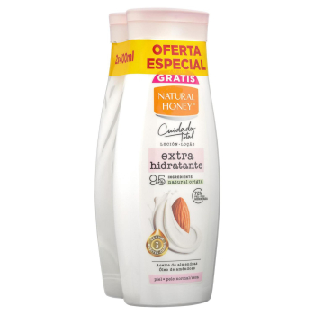 Loción corporal extra hidratante Natural Honey pack 2 unidades 400 ml. 2 x 400 ml